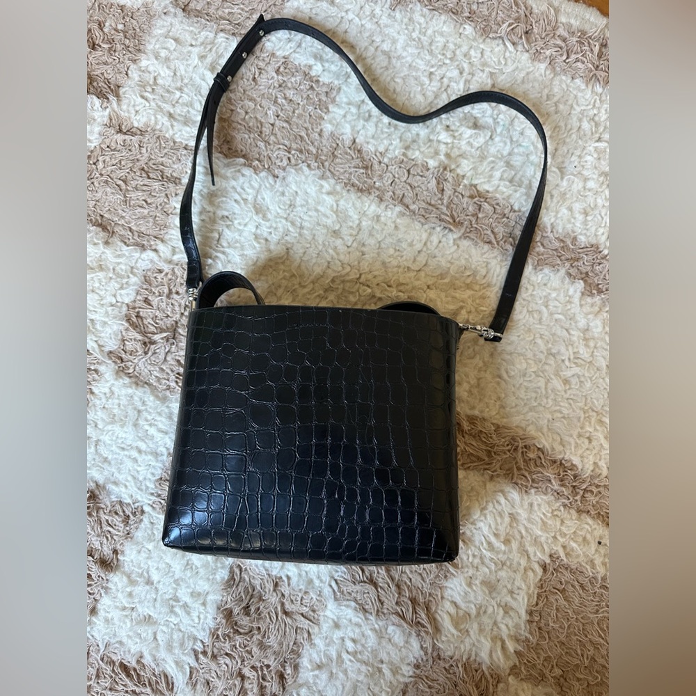 Black Crocodile Pattern Purse